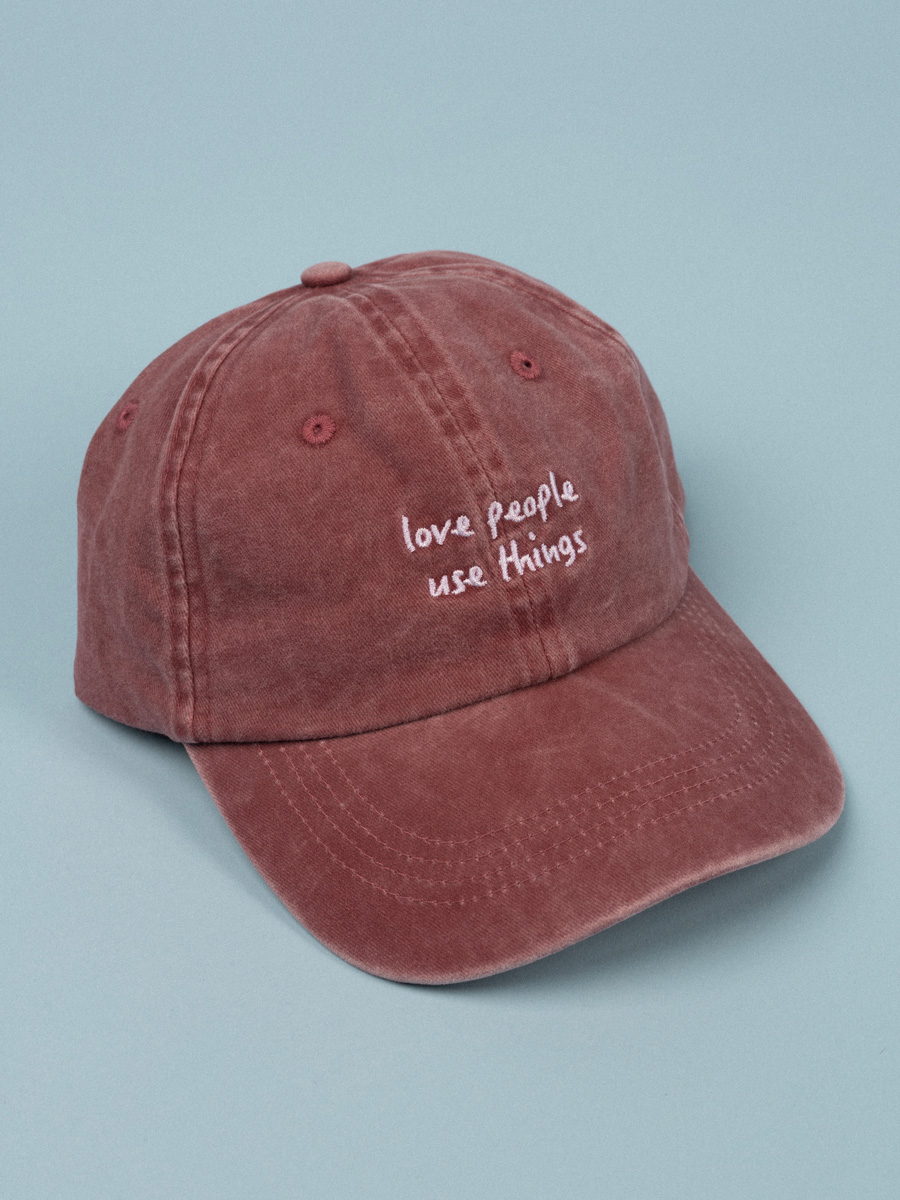 Cap - love People - washed red