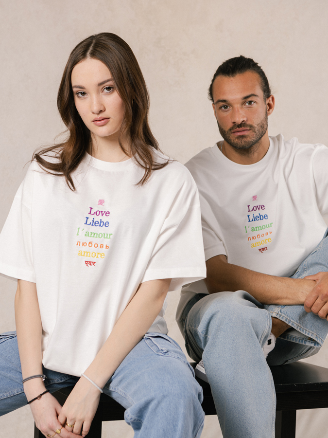 Love is universal  Colorful shirt