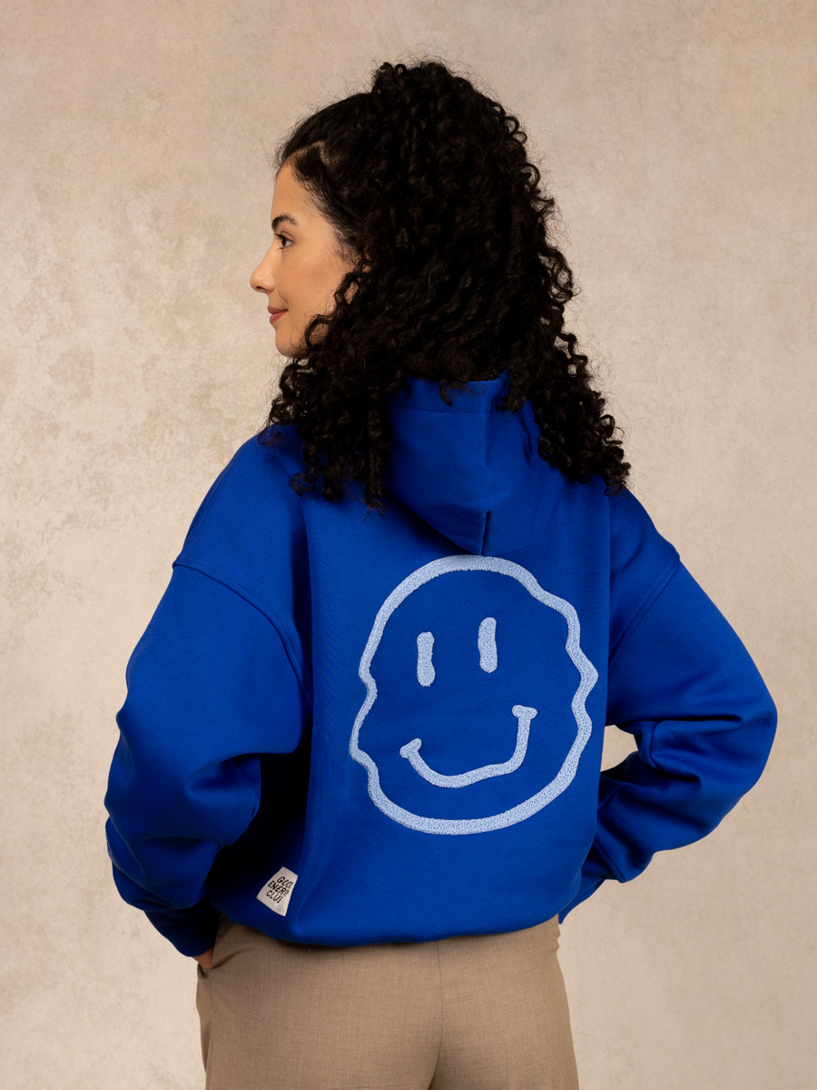 Smile Hoodie Blue 2