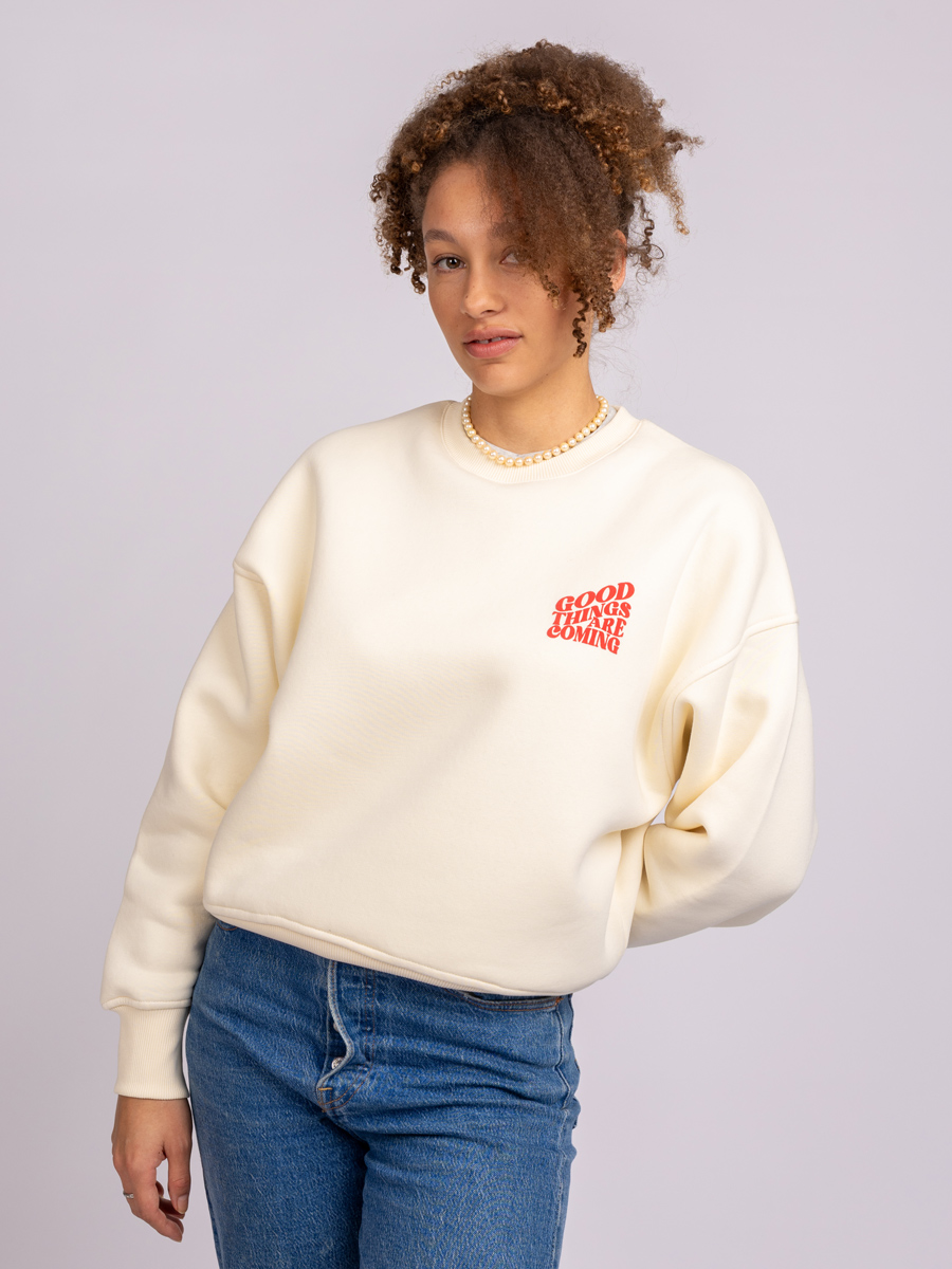 GTAC Pullover Creme Red