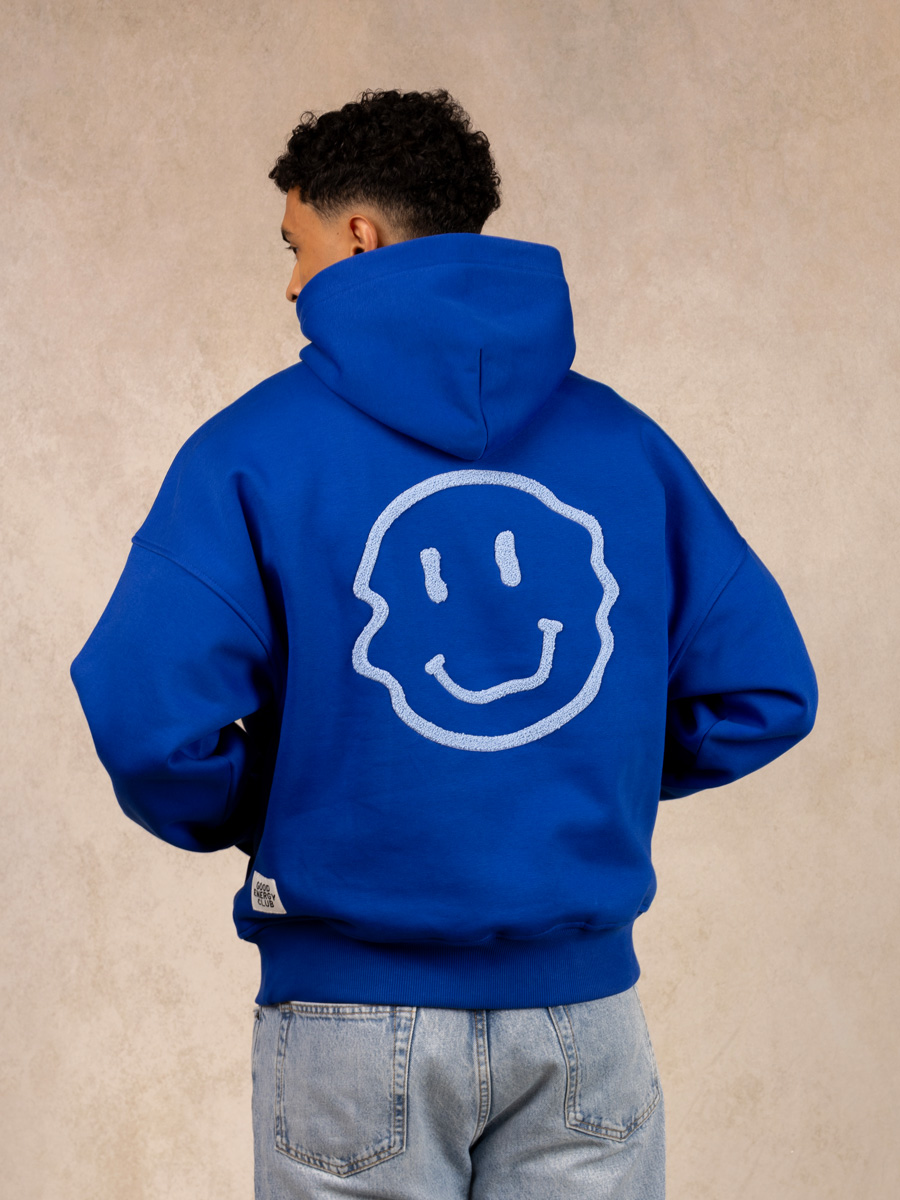 Smile Hoodie Blue 2