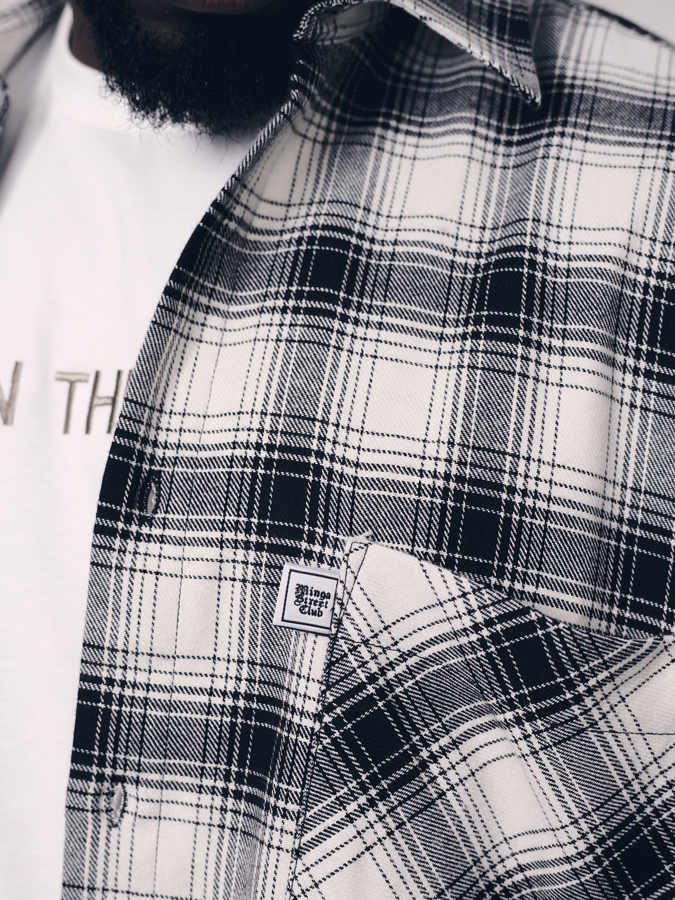 Streetclub Oversize Flannel Creme White