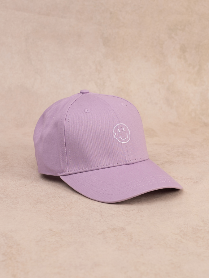 Smiley Cap Purple Lila