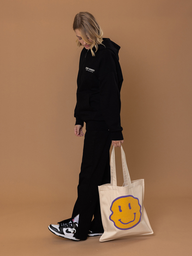 Jutebeutel Smile Purple