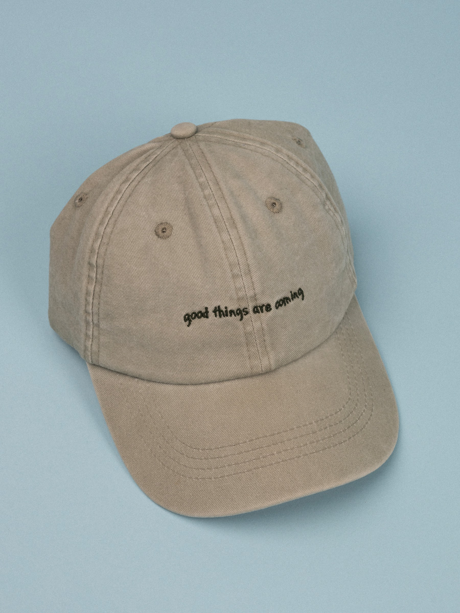 Cap - Good things - washed green