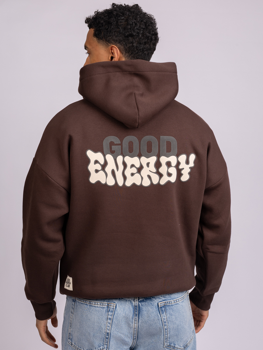 Graffiti Hoodie  brown