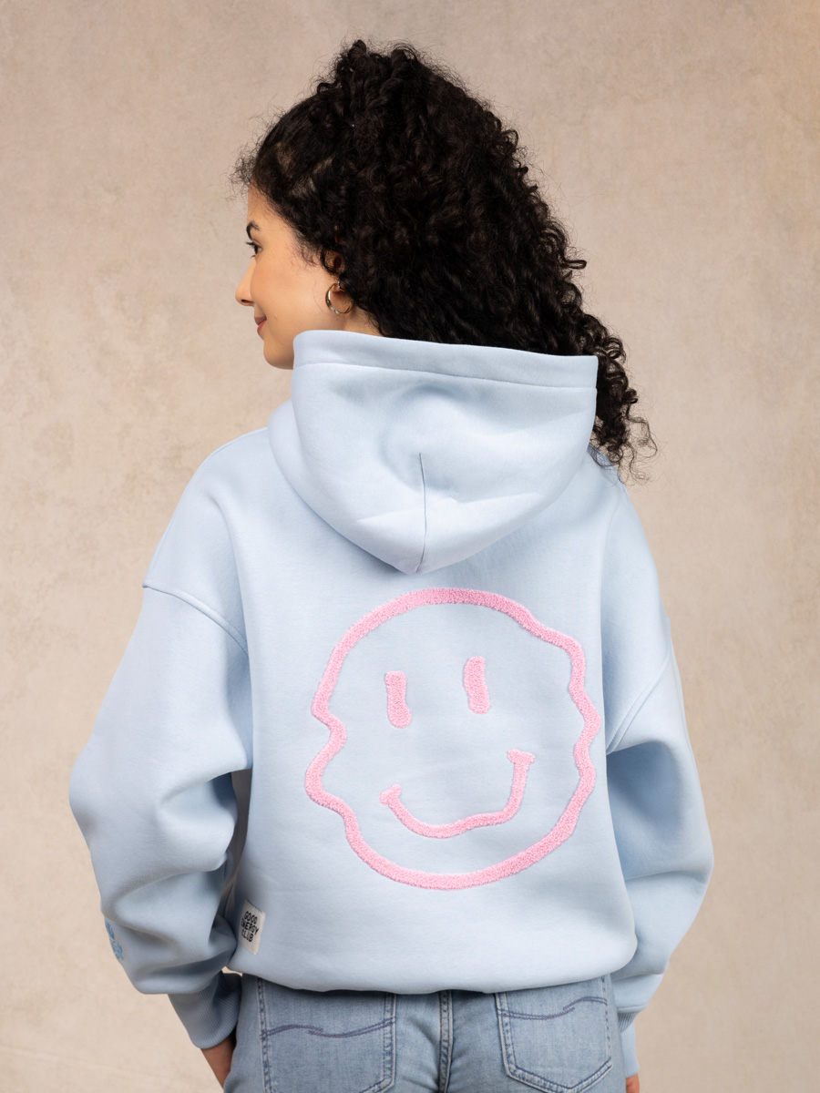 Smile Hoodie Babyblue