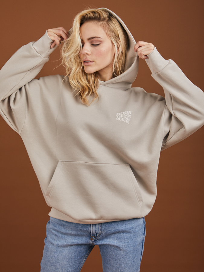 GOOD THINGS Hoodie Cappoccino
