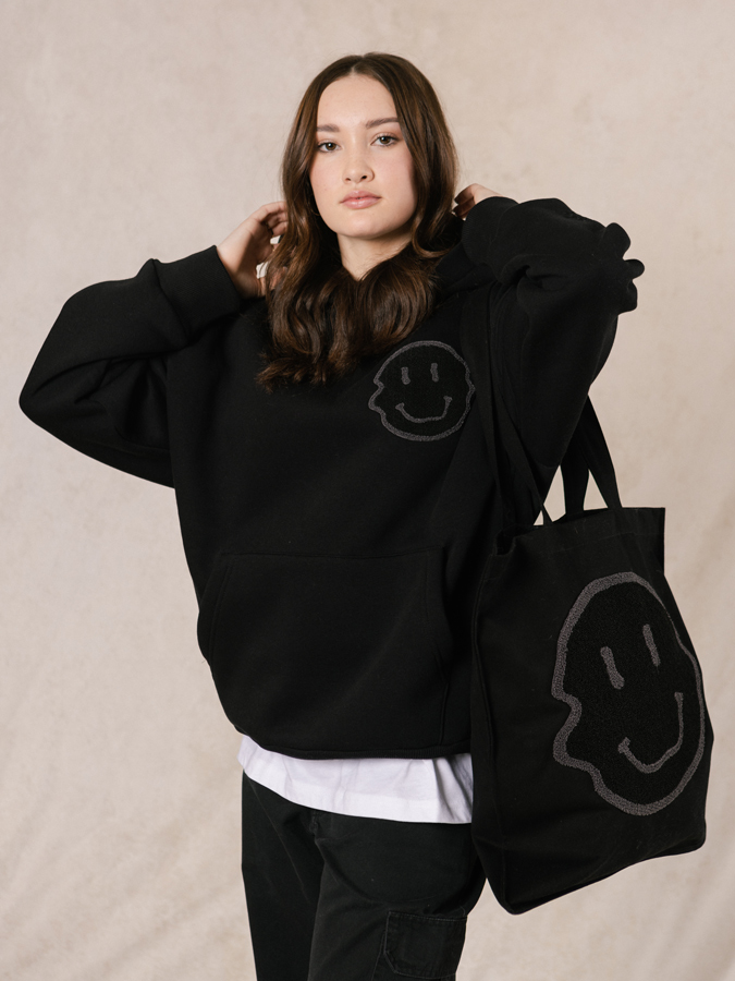 Hoodie Smile Black
