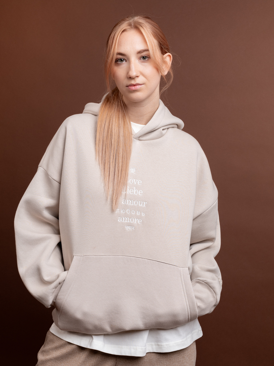 Love Hoodie Cappuccino 