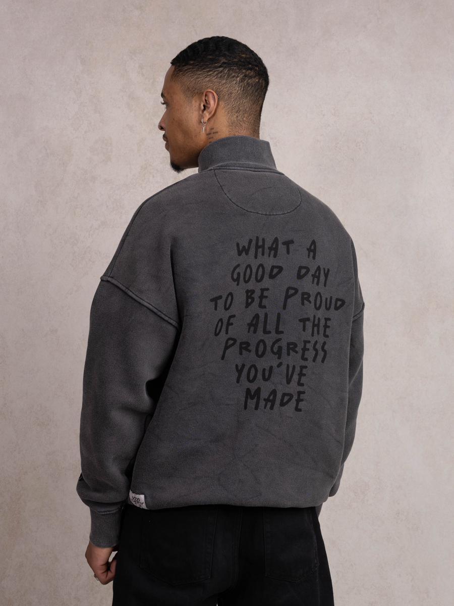 Half zip Proud Stonewashed