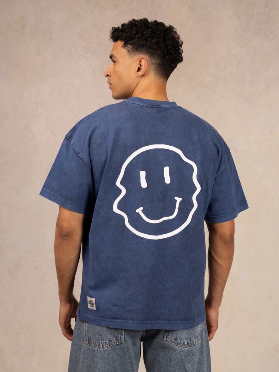 Smile Shirt Washed Blue